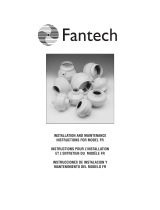Fantech FR Series Installation And Maintenance Instructions Manual