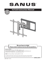 Sanus VLF220-B1 Black Manual de usuario