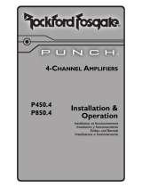 Rockford Fosgate Punch P450.4 Guía de instalación