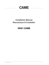 CAME VK01 Guía de instalación