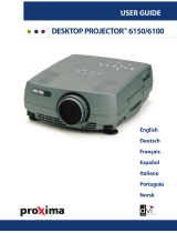 Proxima DESKTOP PROJECTOR 6100 Manual de usuario