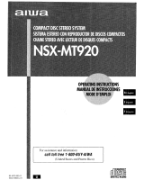 Aiwa CX-NMT960 Operating Instructions Manual