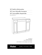Haier DWL3525DBWW Manual de usuario