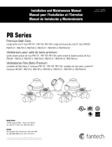 Fantech PB370FV-2 Installation and Maintenance Manual
