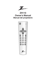 Zenith ZH110 El manual del propietario