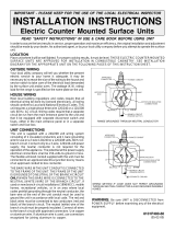 Maytag MEC4436AAW - 36 Inch Electric Cooktop Installation Instructions Manual