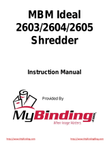 MBM Ideal 2605 Manual de usuario