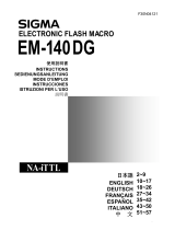 Sigma EM-140 DG Macro Flash Canon El manual del propietario