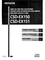 Aiwa CSD-EX151 Operating Instructions Manual