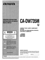 Aiwa CA-DW735M Operating Instructions Manual