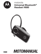 Motorola H680 - Headset - Over-the-ear Manual de usuario