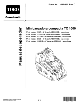 Toro TX 1000 Wide Track Compact Tool Carrier Manual de usuario