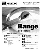 Maytag MES5875BAB - 30" Slide-In Electric Range Guía del usuario