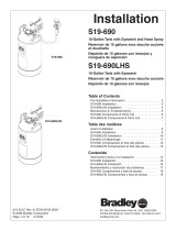 Bradley S19-690LHS Guía de instalación