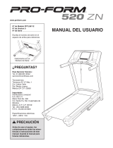 Pro-Form 520 Zn Treadmill Manual de usuario