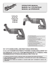 Milwaukee 1109-20 18v cordless drills Guía del usuario