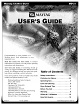 Maytag MDE2600AYW Manual de usuario