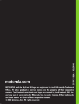Motorola T305 BULK Manual de usuario