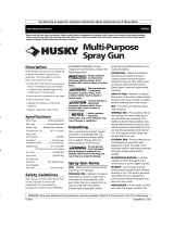 Husky General Purpose Operating Instructions Manual