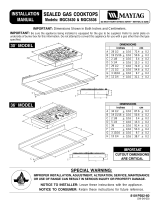 Maytag MGC5430BDS - 30" Gas Cooktop Guía de instalación