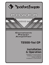 Rockford Fosgate T2500-1bd CP Manual de usuario