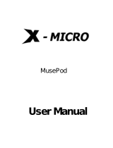 X-Micro MusePod Manual de usuario