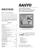 Sanyo DS27820 El manual del propietario