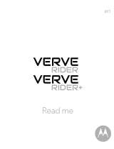 Motorola Verve RIDER+ Read me