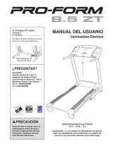 Pro-Form 8.5 Zt Treadmill Manual de usuario