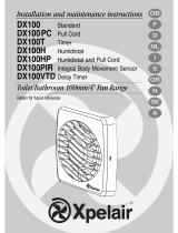 Xpelair DX100H Manual de usuario