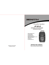 Zenith ZT-12GX Manual de usuario