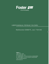 Foster Multifunction S4000 PL 7134 043 Manual de usuario