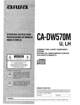 Aiwa CA-DW570 Operating Instructions Manual