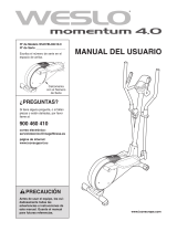 Weslo Momentum 4.0 Elliptical Manual de usuario