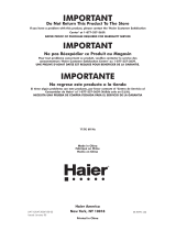 Haier LW150W Manual de usuario