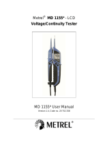 METREL MD 1155 Manual de usuario