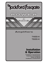 Rockford Fosgate Power T600-4 El manual del propietario