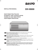 Sanyo DSR-HB8000 Guía de instalación