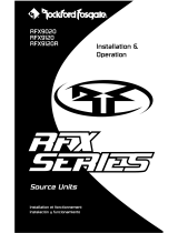 Rockford Fosgate RFX9020 Installation & Operation Manual