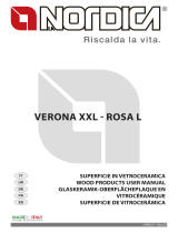 La Nordica Ceramic glass top kit for the Rosa L - Verona XXL cookers El manual del propietario