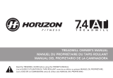 Horizon Fitness 7.4ATIX El manual del propietario