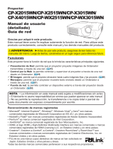 Hitachi CPX2015WN Manual de usuario