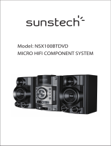 Sunstech NSX100BTDVD Guía del usuario