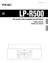 TEAC LP-R500 El manual del propietario