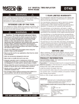 Matco Tools DT4B Operating Instructions Manual