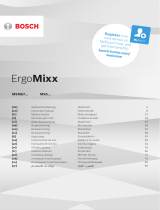 Bosch MS6CB61V5 ErgoMixx El manual del propietario