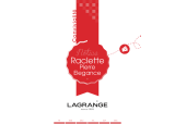 LAGRANGE 399002 Raclette Pierre Elégance El manual del propietario