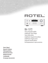 Rotel RA-1572 noir El manual del propietario