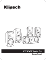 Klipsch Reference Theater Pack 5.0 Manual de usuario