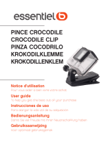 ESSENTIELB Pince crocodile pour caméra El manual del propietario